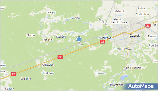 mapa Leśniczówka Nieżurawa, Leśniczówka Nieżurawa na mapie Targeo